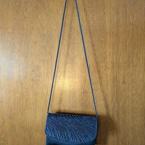 SASHA New York - Navy Beaded Evening Purse - Picture 5 of 7